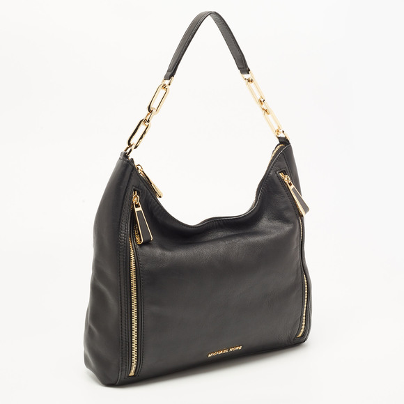 MICHAEL MICHAEL KORS Black Leather Matilda Shoulder Bag - Picture 3 of 8